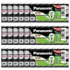 Panasonic 台灣公司貨 錳乾電池 3號 黑色, 12顆, 3組