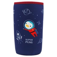 PUKU 藍色企鵝 Dreamer水瓶保護套 隔熱保溫 防刮耐磨彈性材質, 勇氣藍, 1個