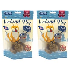 Icelandpet 冰島伙伴 小顆粒 原肉乾鮮一口酥 白身魚+龍蝦 100g, 2包, 原肉