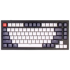 Keychron Q1 黑框 RGB 熱插拔藍色, 碳黑色, Q1 C2, 藍軸