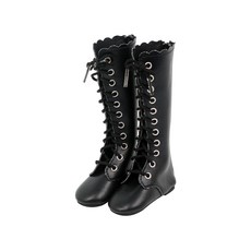 球形關節娃娃帆布鞋 60cm, 黑色靴子