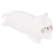 Kinyo 抱枕貓暖光拍拍燈, 抱枕貓 白色