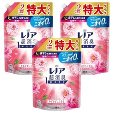 Lenor 蘭諾 日本原裝進口 1 WEEK 一週間衣物消臭室內曬乾柔軟精 玫瑰花香 補充包, 920ml, 3包
