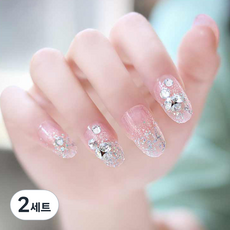 美甲貼片 Z-275 24入組, 混色, 2組