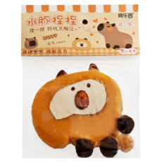 金興發 療癒水豚捏捏樂, 柔軟觸感，安全TPR材質，寶寶安心玩耍, 顏色隨機, 1入