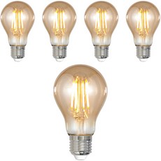 杜森 LED Edison A60A 燈 2200K 4W 5p, 黃光色, 1個