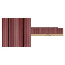 WB 二代塑木地板 直紋紅木 30x30 15入, 1箱