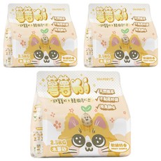 毛乾爽 薯薯ki 木薯砂, 軟綿奶香, 2.5kg, 3包