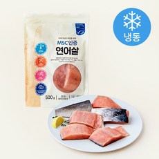 PRIMIE어 미국 MSC인증 연어살(냉동), 500g, 1개