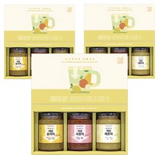 CHOLOCWON 低糖液態茶 530g x 3入 禮盒組 + 提袋, 3套, 柚子茶 + 葡萄柚茶 + 檸檬茶