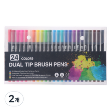 DONG-A PMS 雙頭毛筆, 2個, 24 種顏色