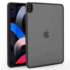 GOOSPERY 透明背蓋綠色邊框平板電腦保護殼, 黑色