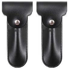 MANTOOL KITZ 刮鬍刀皮革保護套 黑色 小款, 1入, 2個