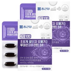 Chong Kun Dang 鍾根堂 超臨界rTG Omega-3葉黃素24膠囊, 30顆, 2盒