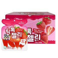 틱톡젤리 딸기 4개입, 160g, 8개