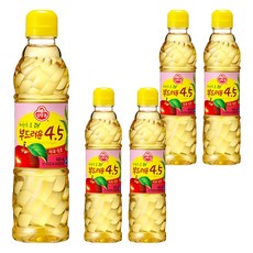OTTOGI 不倒翁 低酸度4.5蘋果醋, 500ml, 5瓶