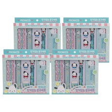 산리오 인기있는 문구세트 포차코, 민트(포차코), 4세트