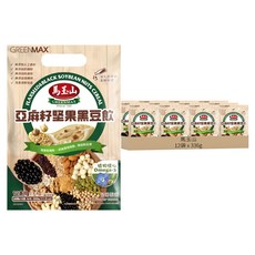 馬玉山 亞麻籽堅果黑豆飲, 12袋, 336g