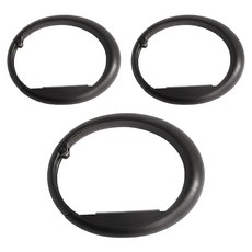 小麥購物 圓形桌邊掛鉤 G127 23g, 經典黑, 3個