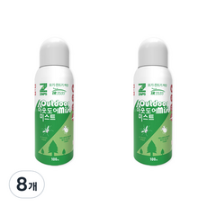 잡스 아웃도어 미스트 해충기피 스프레이, 100ml, 8개