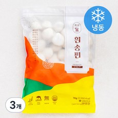 흰송편 (냉동), 1kg, 1개입, 3개