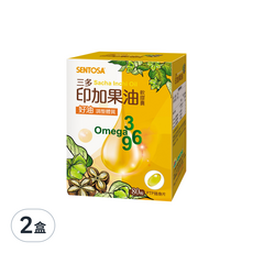 SENTOSA 三多 印加果油軟膠囊 Omega-3-6-9 冷壓初榨, 80顆, 2盒