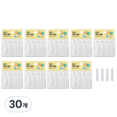 TUCO.B Jumbo筆帽 4入, 透明, 30個