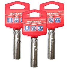 WORKPRO 長套筒 13mm WP274058, 3個