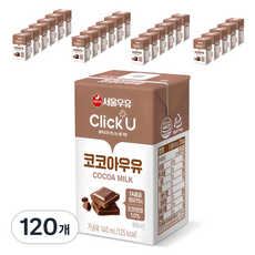 ClickU 巧克力牛奶, 140ml, 120瓶
