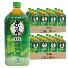 原萃 日式綠茶, 975ml, 24瓶