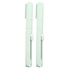 인디케이 파스텔 스틱 가위 칼, 그린, 2개