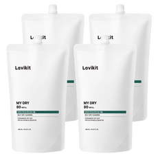 La vikit My Dry 80 家用乾洗劑 補充包, 4個, 480ml