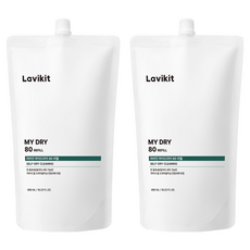 La vikit My Dry 80 家用乾洗劑 補充包, 2個, 480ml