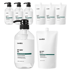 La vikit My Dry 80 專用洗劑 正裝 480ml + 補充包 480ml 套組, 960ml, 4套