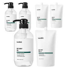 La vikit My Dry 80 專用洗劑 正裝 480ml + 補充包 480ml 套組, 3套