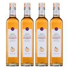 HSU'S LEGEND 潭酵天地 橡木桶純釀造水果醋 蘋果醋, 4個, 500ml