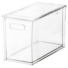 JU AND JI 滑動式儲物櫃抽屜整理盒 9L 透明 1入, 1個