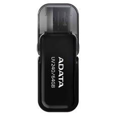 ADATA 威剛 隨身碟 UV240 黑色, 64GB, 1個