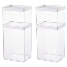 Changsin Living 昌信生活 POCKET冰箱萬用收納盒系列 保鮮盒 B組 400ml + 850ml, 2組, 4個容器 + 4個蓋子