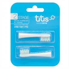 aguard tutus 兔兔 Stage2兒童電動牙刷替換刷頭2入, 1組