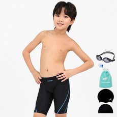 aquatica 男童室內泳衣 一般泳鏡 6件組 AQAJB494