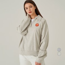 Elle Girl 그래픽 하프집 스웻셔츠 EG