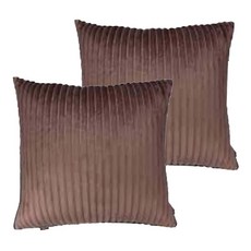 J&N 原野抱枕 60 x 60cm 咖啡色, 2個