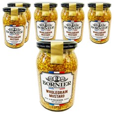 보르니에르 홀그레인 머스타드, 210g, 6개
