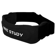 NINE STUDY 頂級皮革髕骨帶, 黑色, 1個