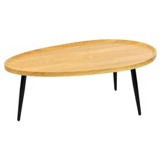 FAmILyLIFE 生活 木冶山居 Carmel梨形茶几 WO-027-WO 55 x 100 x 38cm, 白橡木