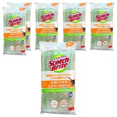 3M Scotch-Brite 百利 抗菌鋁網海綿菜瓜布, 顏色隨機, 6個