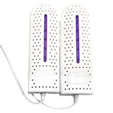 智能烘鞋器 紫光抑菌快速烘乾 可折疊易收納 皮質手提設計, 白色/White