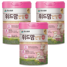 파스퇴르 위드맘 산양 제왕 분유 3단계, 750g, 3개