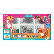 AMOS 彩繪玻璃貼材料組, 混色, 1套